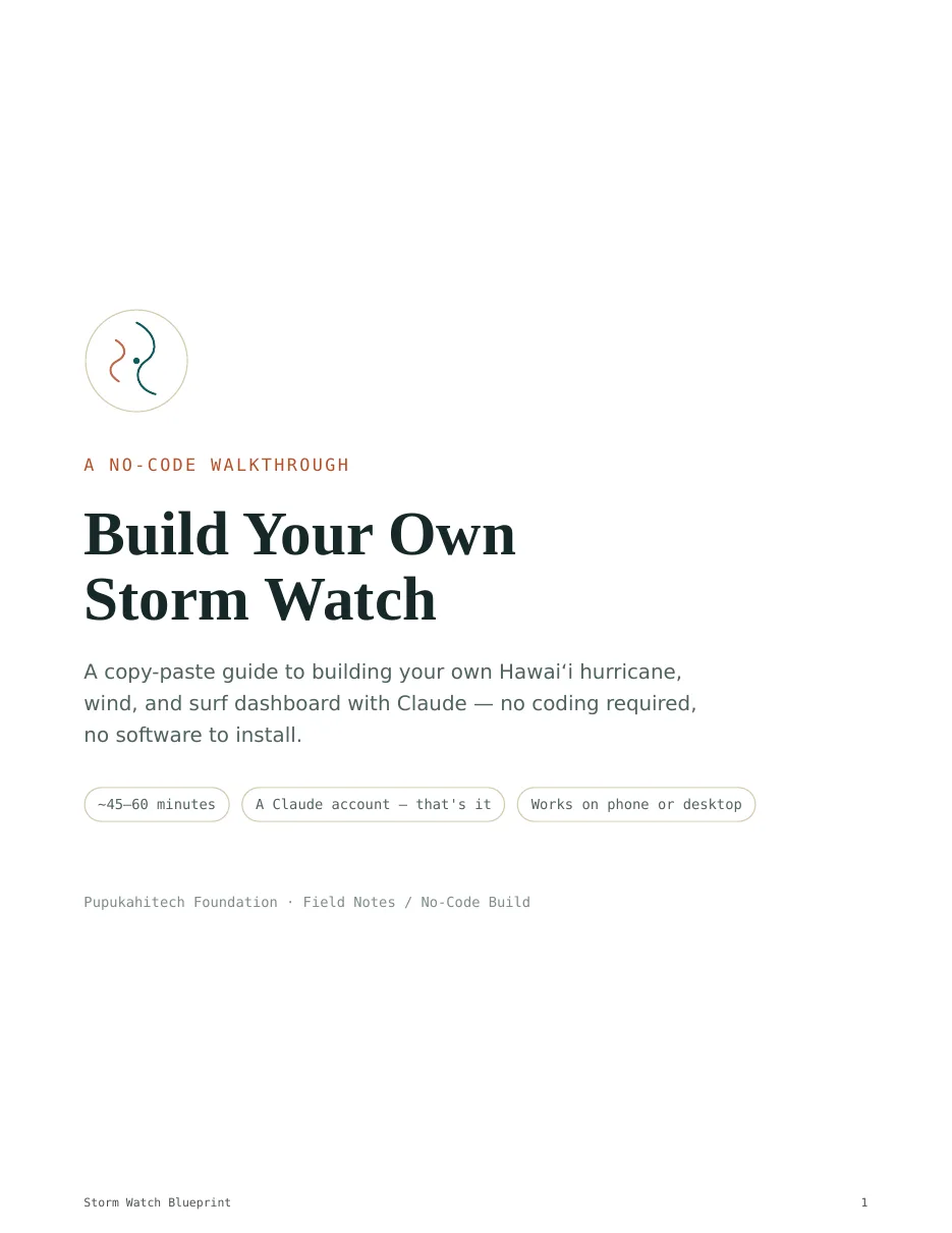 Storm Watch guide page 1